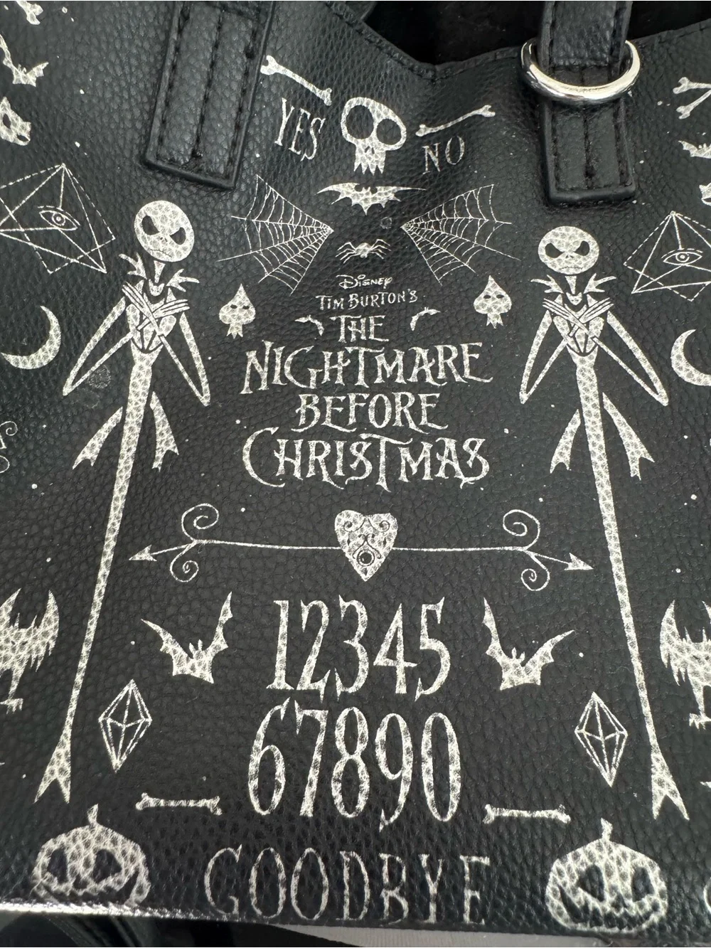Disney Bioworld Nightmare Before Christmas Spirit Board Satchel Bag